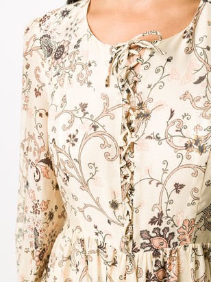 Etro Floral-Print Flared Dress