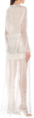Amiri Printed silk-chiffon maxi dress