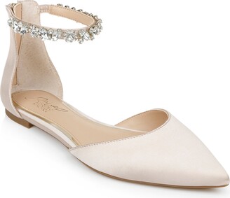 flat pumps with ankle strap