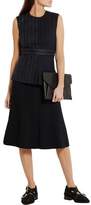 Thumbnail for your product : Cédric Charlier Pleated Wool-Blend Top