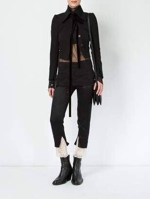 Ann Demeulemeester bow tie cropped jacket