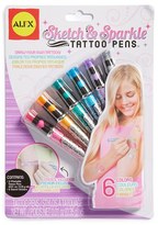 Thumbnail for your product : Alex 'Sketch & Sparkle' Tattoo Pens (Set of 6)