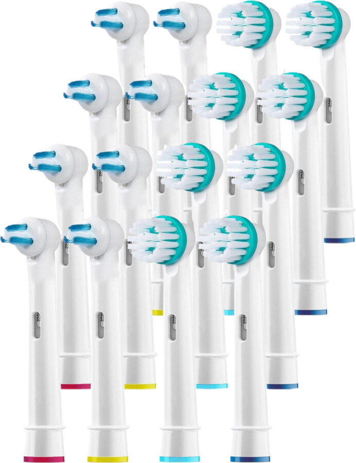 Replacement Toothbrush Heads for Oral B Ortho and Power Tip Brush Heads Compatible with Oralb Electric Toothbrush for Braces