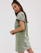 Thumbnail for your product : Bershka t-shirt dress in khaki