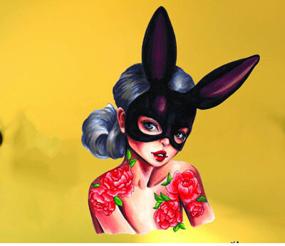 Trinx Sexy Anime Bunny Decal, Sexy Anime Bunny Sticker, Sexy Anime