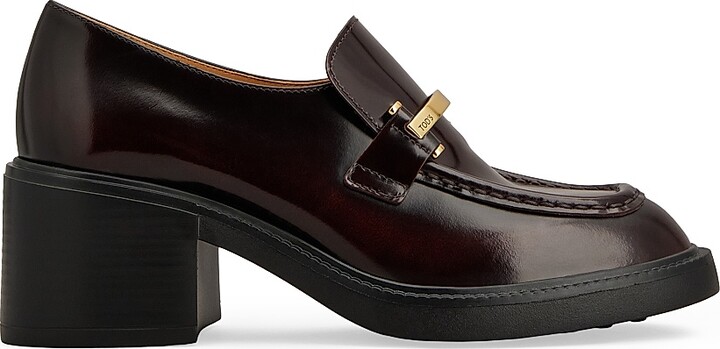 Tod's Women's Gomma 60MM Leather Loafers - Mosto - Size 6