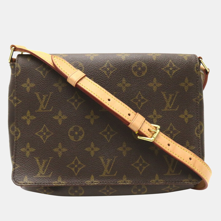 Luxury Louis Vuitton Designer Women's Brown Leather Handbag. in