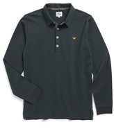 Thumbnail for your product : Armani Junior Long Sleeve Polo Shirt (Big Boys)