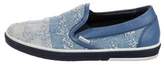 Thumbnail for your product : Jimmy Choo Distressed Denim Sneakers