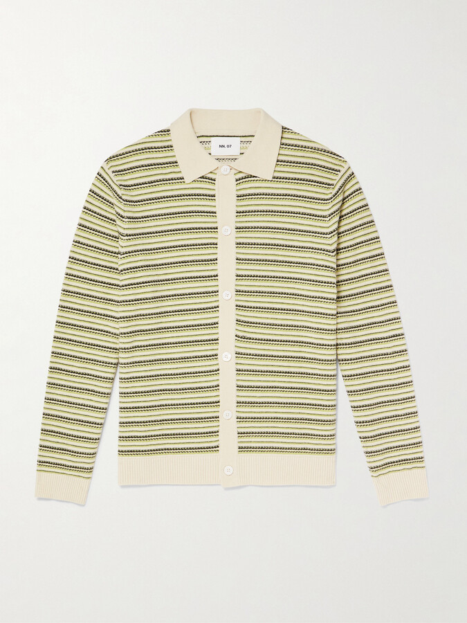 NN07 Jackie 60038 Striped Organic Cotton Polo Shirt