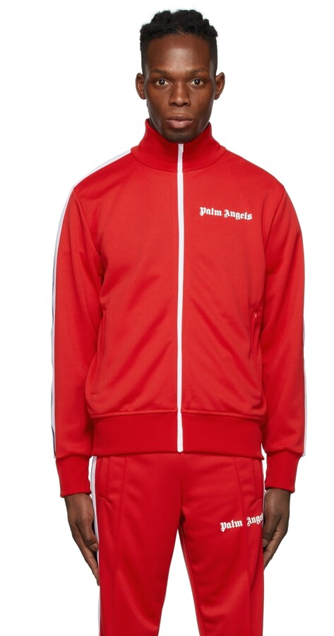 Palm Angels Red Classic Track Jacket - ShopStyle