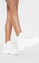 Thumbnail for your product : PrettyLittleThing White Extreme Flatform Chunky Sole Ankle Boot