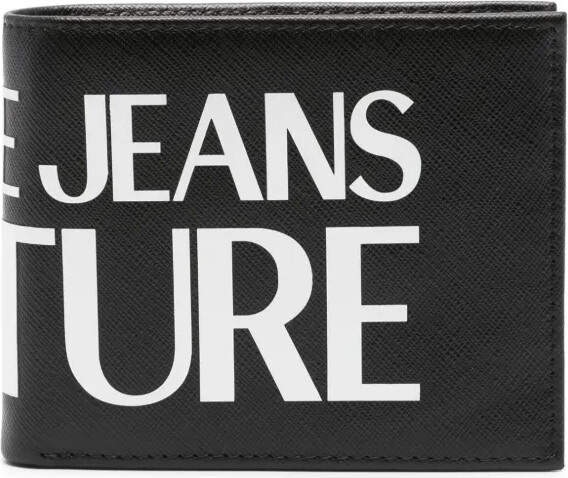 Logo-Print Leather Wallet