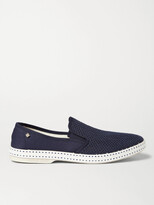Thumbnail for your product : Rivieras Cotton-Mesh and Canvas Espadrilles