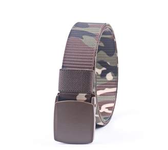 JASGOOD Nylon Canvas Breathable Military Tactical Men Waist Belt With Plastic Buckle (Army Green)
