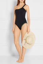 Thumbnail for your product : Kiini Chacha One-shoulder Metallic-trimmed Swimsuit