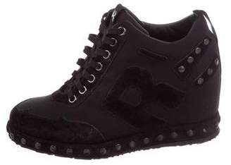 Ruco Line Rucoline Studded Wedge Sneakers
