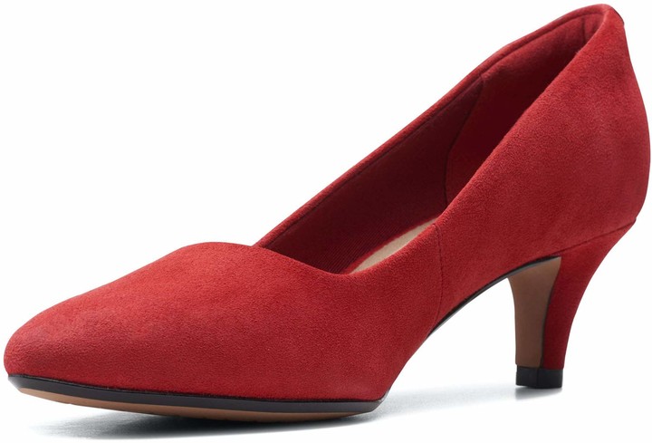 clarks shoes red pumps