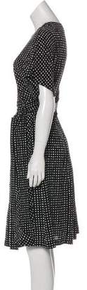 Diane von Furstenberg Polka Dot Wrap Dress