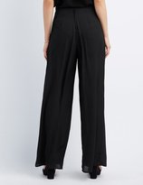 Thumbnail for your product : Charlotte Russe Split Wide-Leg Trousers