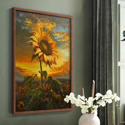 Red Barrel Studio FLORAL Series CDXCVII -Premium Framed Print -Ready to Hang - No Nails Required