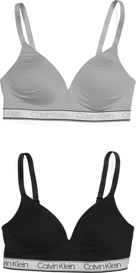 Calvin Klein 2pk Chromatic Lightly Lined Wire Free Bras - ShopStyle