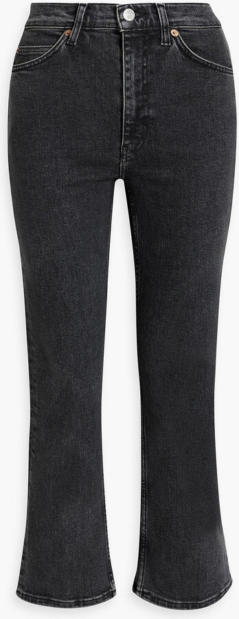 RE/DONE 70s Cropped High-Rise Bootcut Jeans