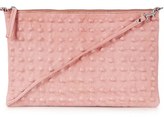 Thumbnail for your product : Topshop Studded Leather Clutch
