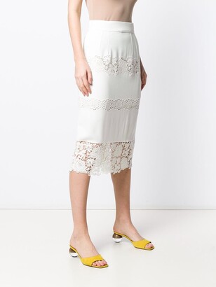 Dolce & Gabbana Lace-Trimmed Skirt