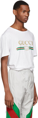 Gucci White Oversized Logo T-Shirt