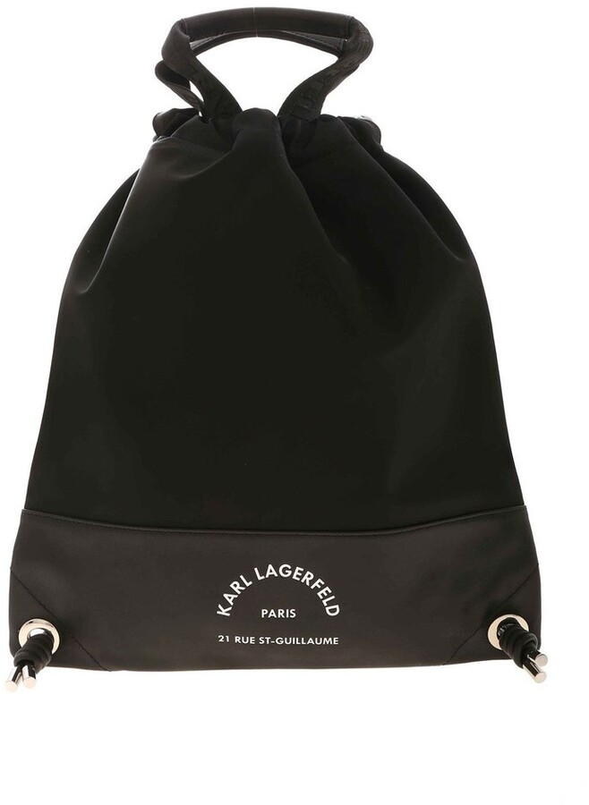 KarleDeal Lil Dicky Fashion backpack design shoulder drawstring bag man woman bags White One Size 