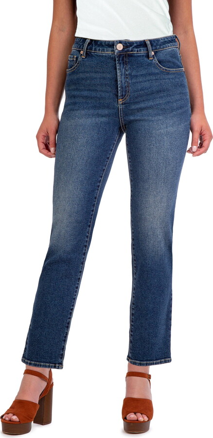 Jordache Women's High Rise Straight Jeans, Sizes 2-22