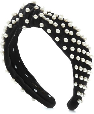 Lele Sadoughi Embellished velvet headband