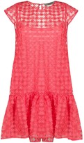 Thumbnail for your product : D-Exterior Embroidered Asymmetric-Hem Dress