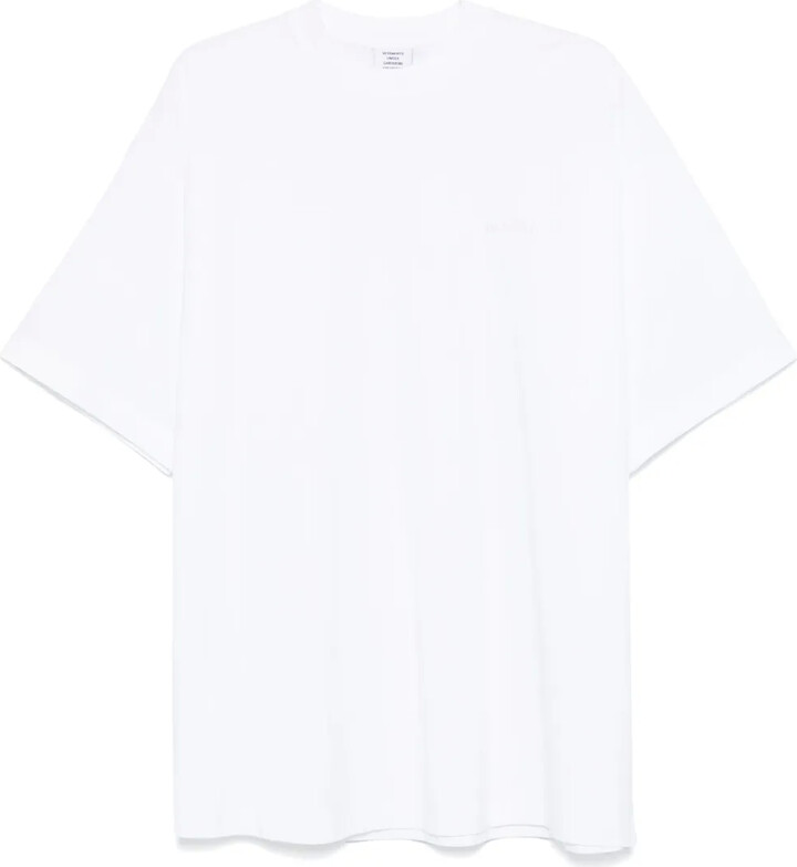 Vetements logo-embroidered T-shirt