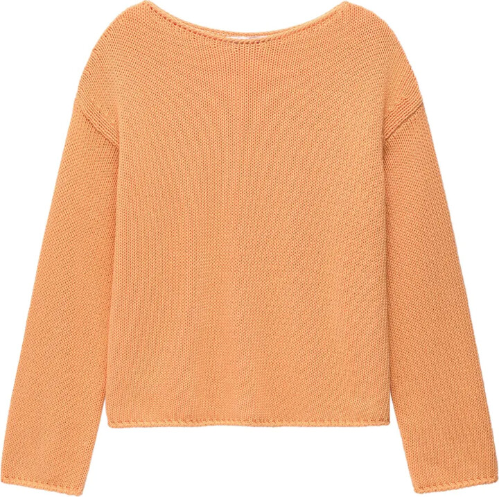 ANOTHER TOMORROW Draped-Knit Jumper