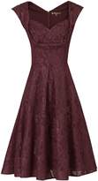 Thumbnail for your product : Jolie Moi Crossover Bust Lace Prom Dress