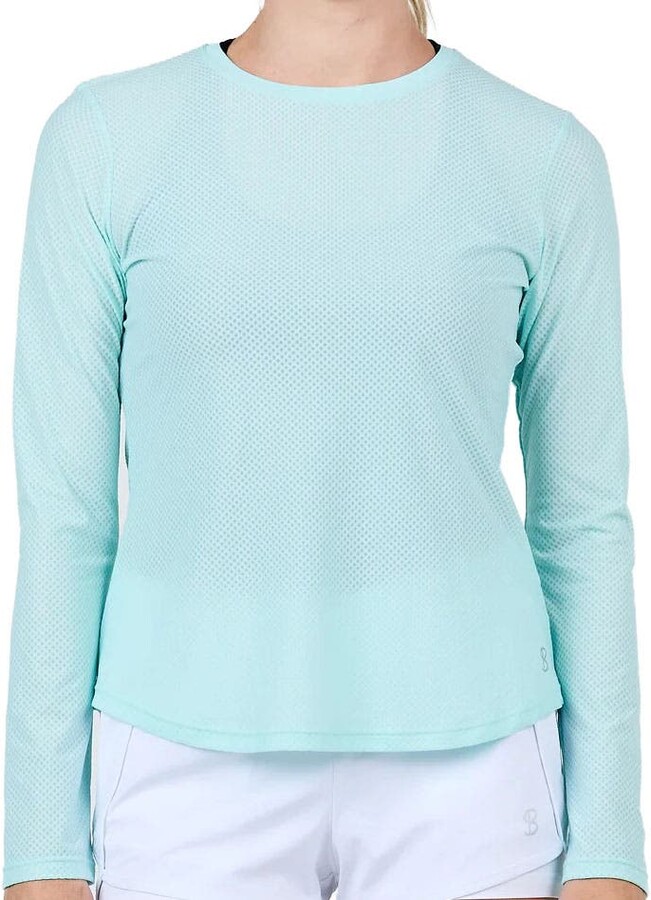 Sofibella Staples Womens Long Sleeve Tennis Shirt