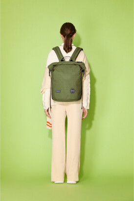 CONSIGNED - Cornel L Roll Top Backpack Green