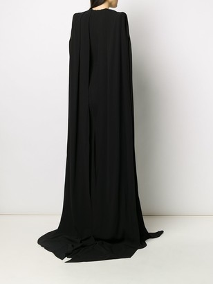 Alex Perry Plunge Style Cape Dress