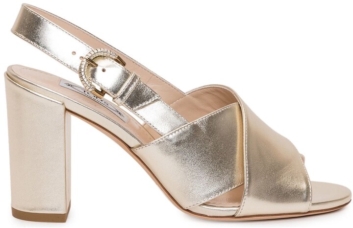 slingback gold