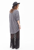 Thumbnail for your product : Forever 21 Heathered Longline Batwing Cardigan