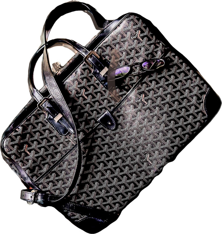 Goyard Black Ambassade Top Handle Bag