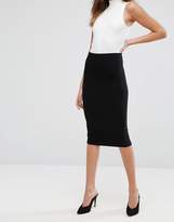 Thumbnail for your product : ASOS Design DESIGN jersey pencil skirt
