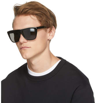 Saint Laurent Black and Silver SL 1 Combi Sunglasses