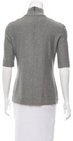 Thumbnail for your product : Akris Punto Short Sleeve Mock-Neck Top