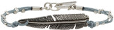 Thumbnail for your product : Isabel Marant Silver & Blue Feather Bracelet