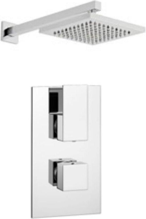 Clifton Chrome Concealed Mixer Shower with Fixed Overhead Drencher