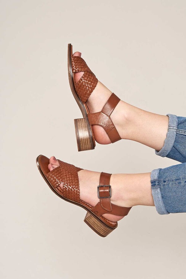 Tan Heeled Sandals ShopStyle UK