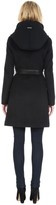 Thumbnail for your product : Soia & Kyo ARYA Slim fit wool coat with dramatic hood in Black